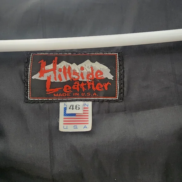 Men's Black Leather Button Vest by - Picture 2 of 2